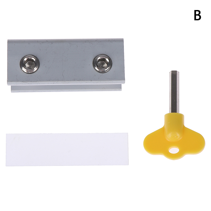 Door window lock restrictor aluminum kid security window limit safety keylock happy: 15mm