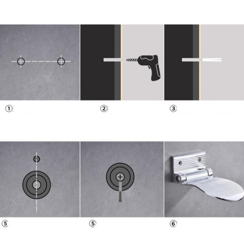 Bathroom Shower Foot Rest Shaving Leg Step Aid Grip Holder Bathroom Tools Pedal Step Suction Cup Non Slip Foot Pedal Wash Feet