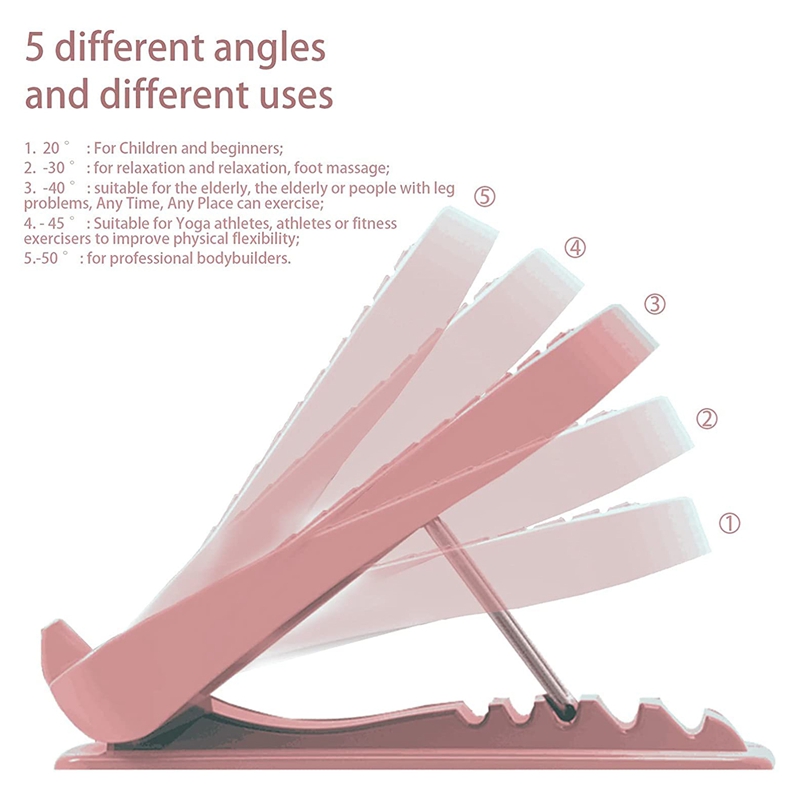 Tilt Board Portable Slant Board Adjustable Slant 5 Levels Anti Slip Leg Strength Exerciser Yoga Auxiliary Equipment