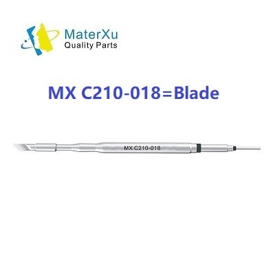 MasterXu MX C210 002 020 018 Soldering Iron Tips Series Curve Sharp Blade for JBC Original T210 Handle SUGON T3602 Welding: C210-018 Blade / 4 Pack