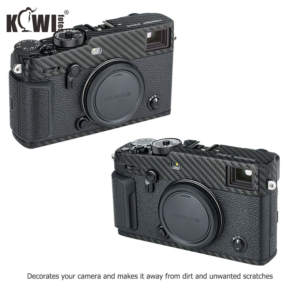 Kiwi Anti-arañazos Cuerpo de Cámara etiqueta cubierta de fibra de carbono de la película de la piel para Fujifilm X-Pro3 XPro3 3M pegatina Anti-deslizante agarre titular de la