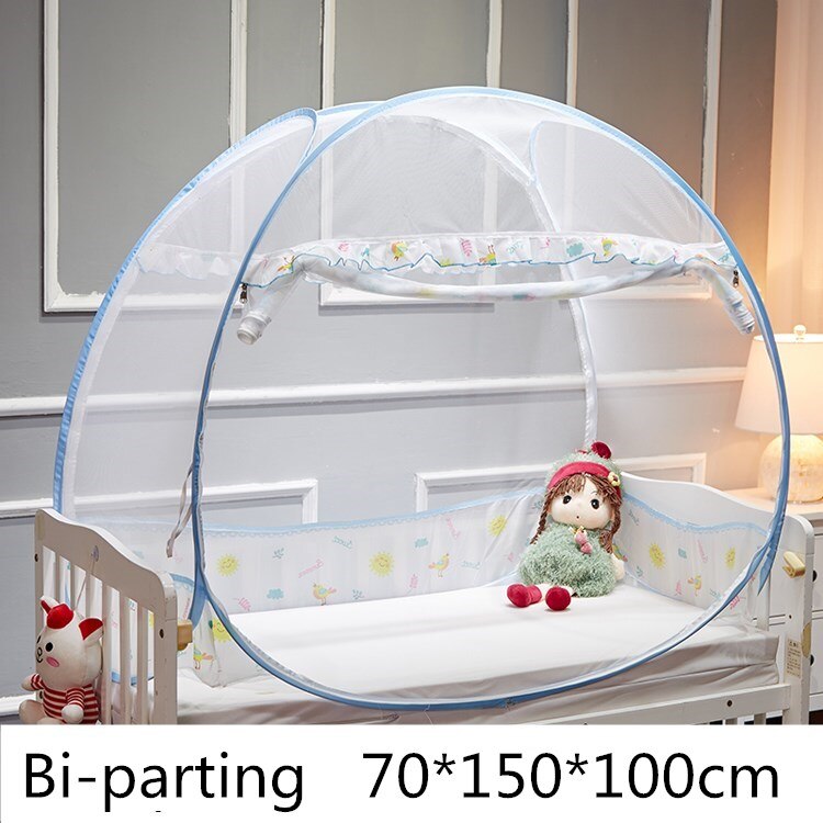 Draagbare Babybedje Klamboe Kinderbedje Anti-Mosquito Tent Mongoolse Yurts Kinderen Klamboe Vouwen Camping: YGlan 70x150x100cm