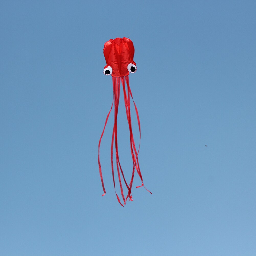 Large Mollusc Shape For Kids Lightweight 4 Meters With Tail Beach Park Portable Outdoor Sports Easy Flyer Octopus Kite