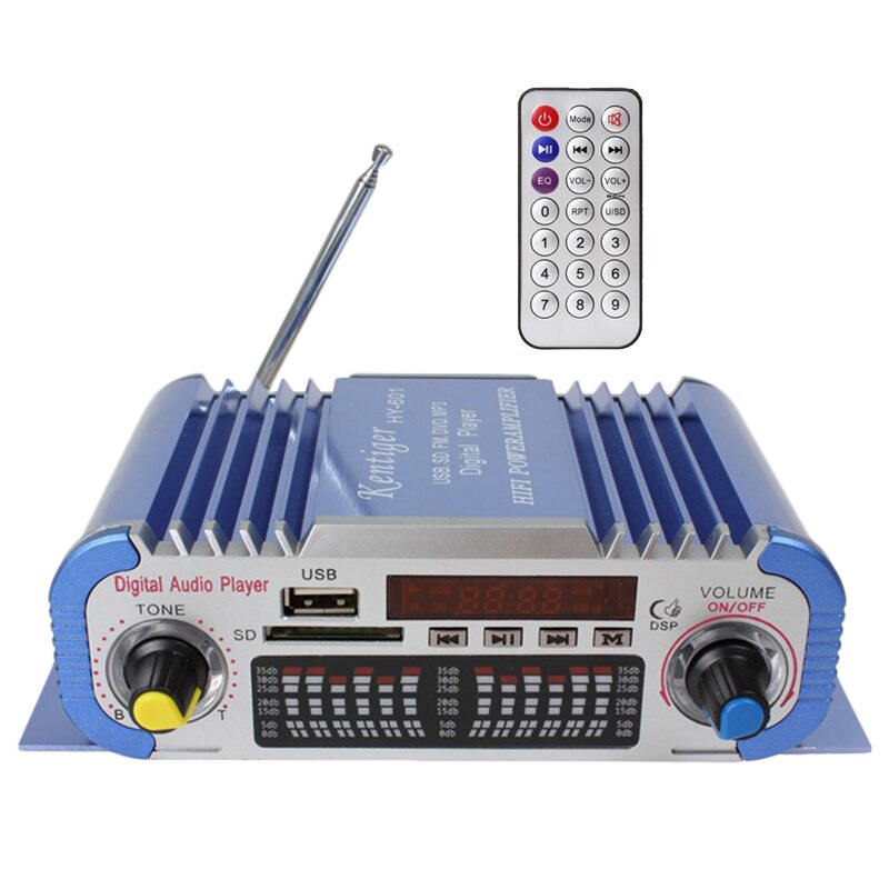 Kentiger HY-601 cyfrowy system cześć-FI automatyczny samochodowe stereofoniczny wzmacniacz mocy USB SD odtwarzacz Dac