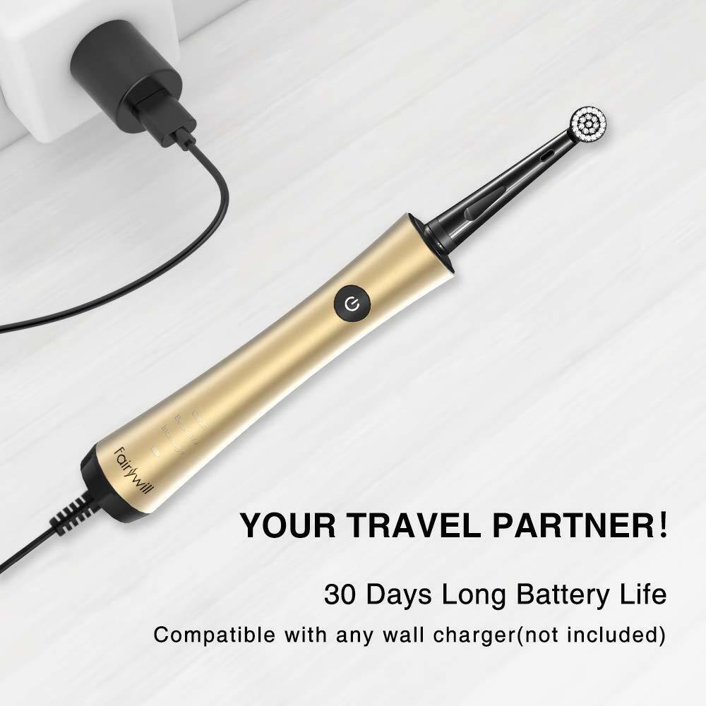 Fairywill Sonic Electric Toothbrush FW2205 USB Charge Rechargeable Replacement Heads Waterproof Smart Timer Whitening for Adult