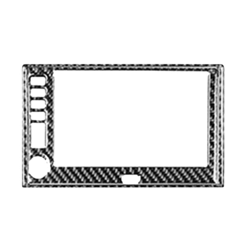 for Chevrolet Corvette C6 05-07 Carbon Fiber Stickers Center Console Radio Navigation Display Interiors Car Accessories: Default Title