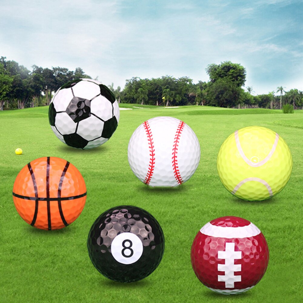 6pcs Sports Theme Training Sports Balls Simulation Rubber Practice Supplies for Outdoor (Tennis, Basketball, Baseball,