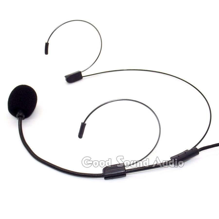 Mini XLR 4 Pins TA4F Dubbele Oorhaak Hoofd Gedragen Headset Microfoon Hoofd Gemonteerde Mic Hoofdband Microfone Voor SHURE Draadloze systeem