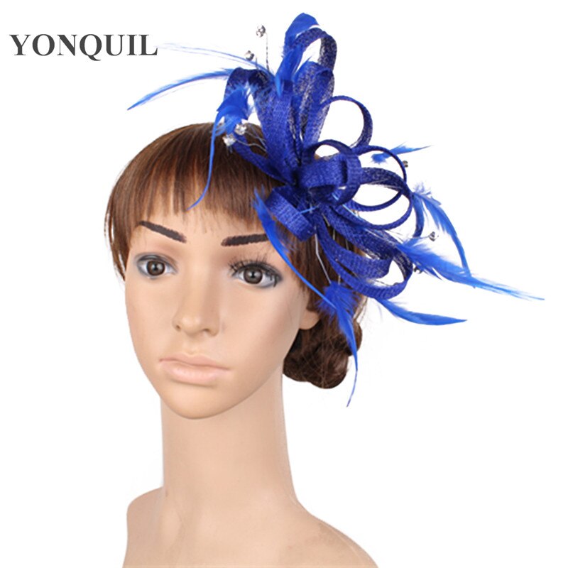 Coiffe pour femme, fascinateur, décoration en plumes, accessoires pour cheveux, coiffure de mariage, bandeau pour occasion, syf 105