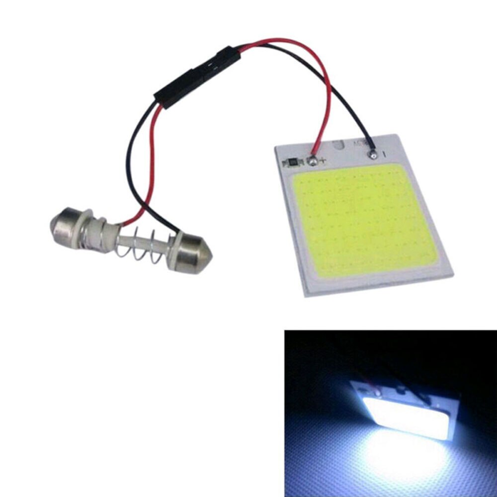 48SMD Auto Bar Licht Lamp Interieur Wit Dome Panel Led T10 On/Off