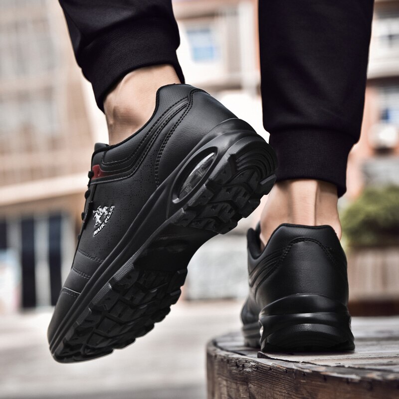 Spring Golf Shoes Leather Air Cushion Comfortable Golf Sports Coach Men's Sneakers Men's Lightweight Sneakers