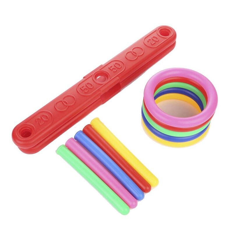 Ring kaste spill quoits hoopla sett quiots knagger tau mål barna hagefest