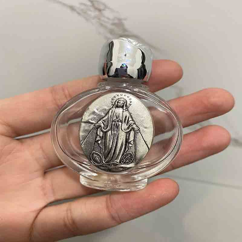 15 Soorten Heilige Water Jezus Fles Religieuze Kruis Fles Christian Virgin Sculptuur Fles, Heilige Water Fles: GOLD / 65-42mm12