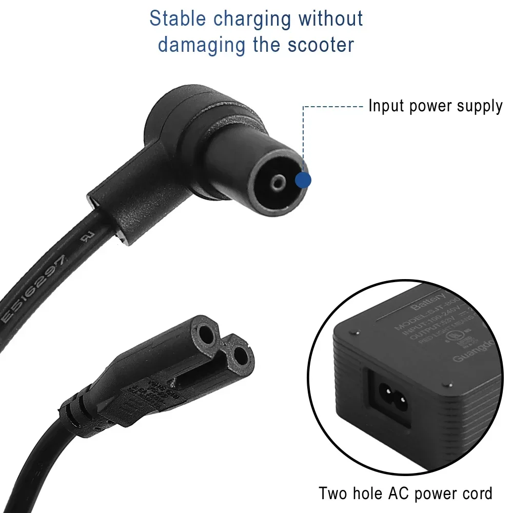 53V 2.3A Lader Adapter voor Xiaomi 4 Ultra/4 Pro 2nd Gen/Navee S65 N65i Elektrische Scooter Oplader adapter Power Accessoires