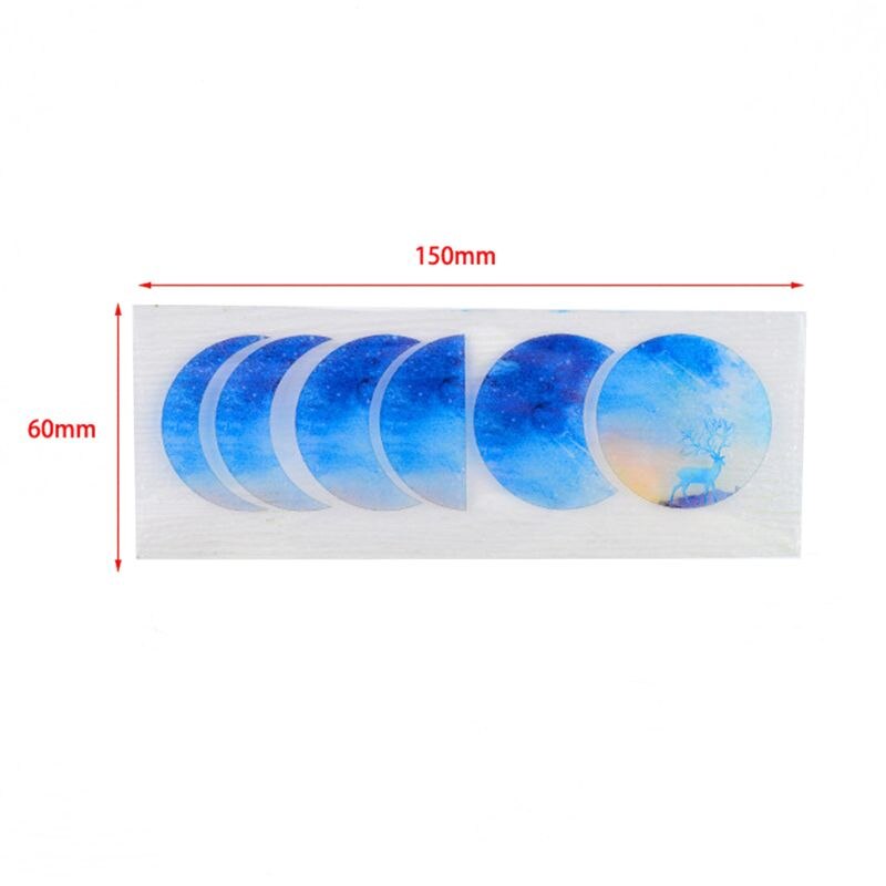 Starry Lunar Eclipse Resin Mold Astronomy Crescent Moon Phases Silicone UV Resin Casring Mold Moon Plant diy Craft Tools
