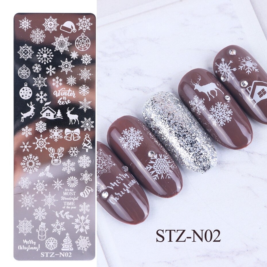 Butterfly Daisy Nail Stamping Plates Abstract People Face Image Stamp Templates French Nail Flower Lines Transfer Stencil KUI2.4: N02
