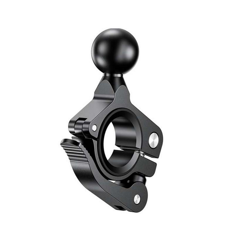 Soporte de bola de goma de 1 o 1,5 pulgadas para motocicleta, Base de montaje redonda o cuadrada de aluminio para Gopro y Garmin