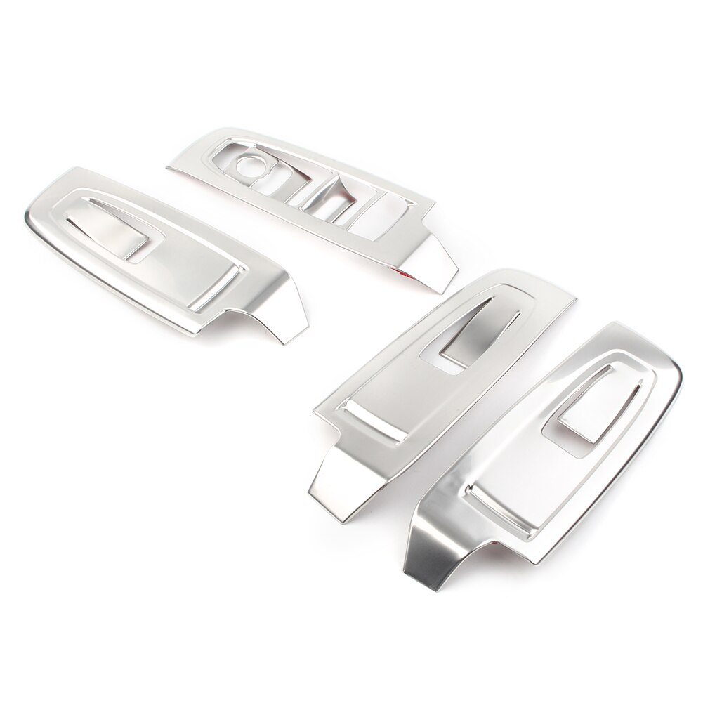4x Chrome Car Interior Window Switch Panel Decorative Cover Trims For Subaru Forester Stainless Steel