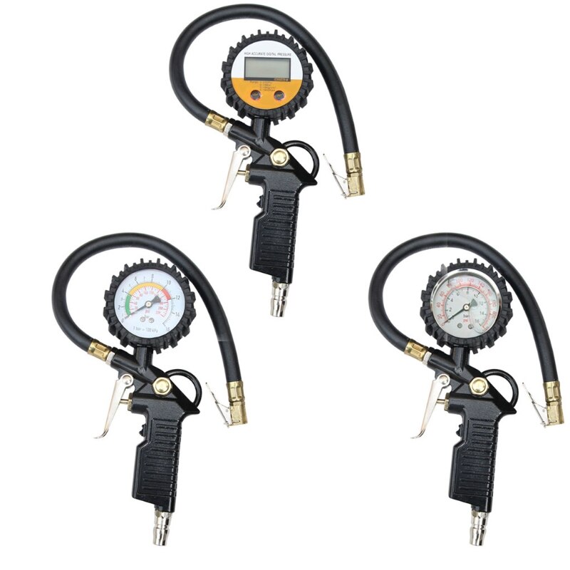 Car Auto Tire Pressure Gauge Precise Tire Air Gauge Inflator Tool Car Tyre Meter Tester Vehicle Tire Inflator
