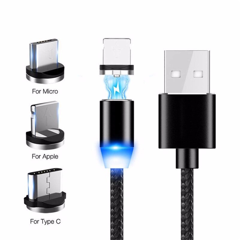 3 in 1 Magnetische Mikro USB/Typ-C/IOS Schnelle Ladung Ladegerät Daten synchronisieren Kabel Für iphone8 Für Iphone X Für HUAWEI Für SAMSUNG: Pro iPhone