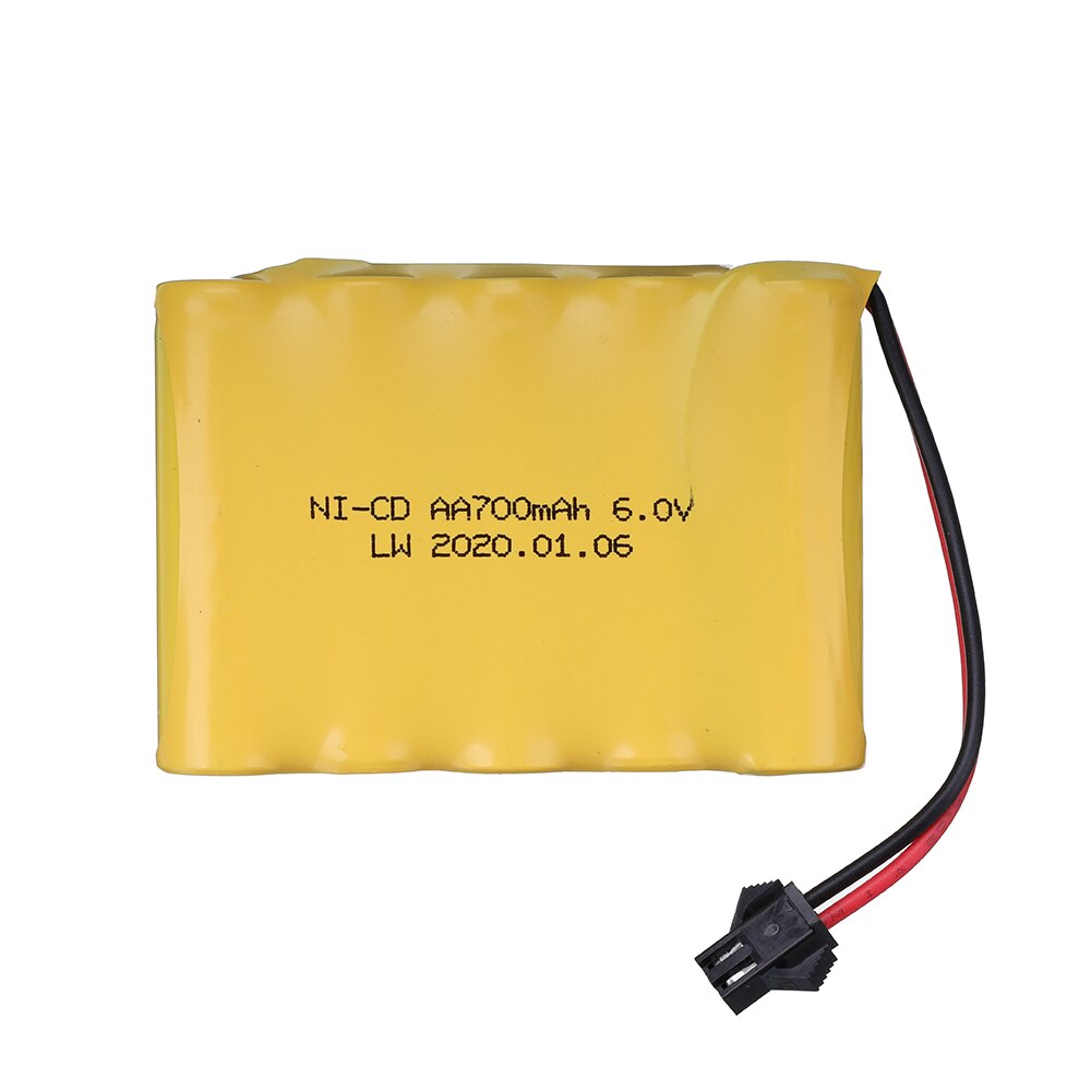 700MAH NICD Battery 2.4V/ 3.6V/ 4.8V/ 6V/ 7.2V battery for RC Toys Cars Trucks Tank 700mah nicd Replaceable Battery with SM plug: 6v-700mAh