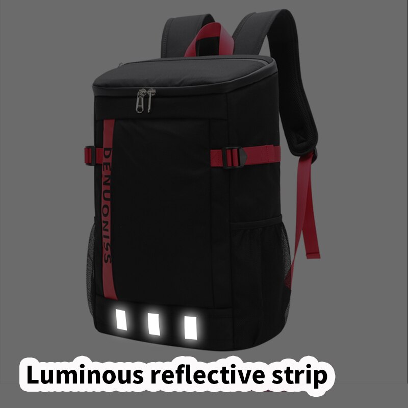 Denuoniss Laatste Grote Koeltas Rugzak Reflecterende Strip Camping Koelkast Geïsoleerde Pack Thermische Zak Voor Reizen