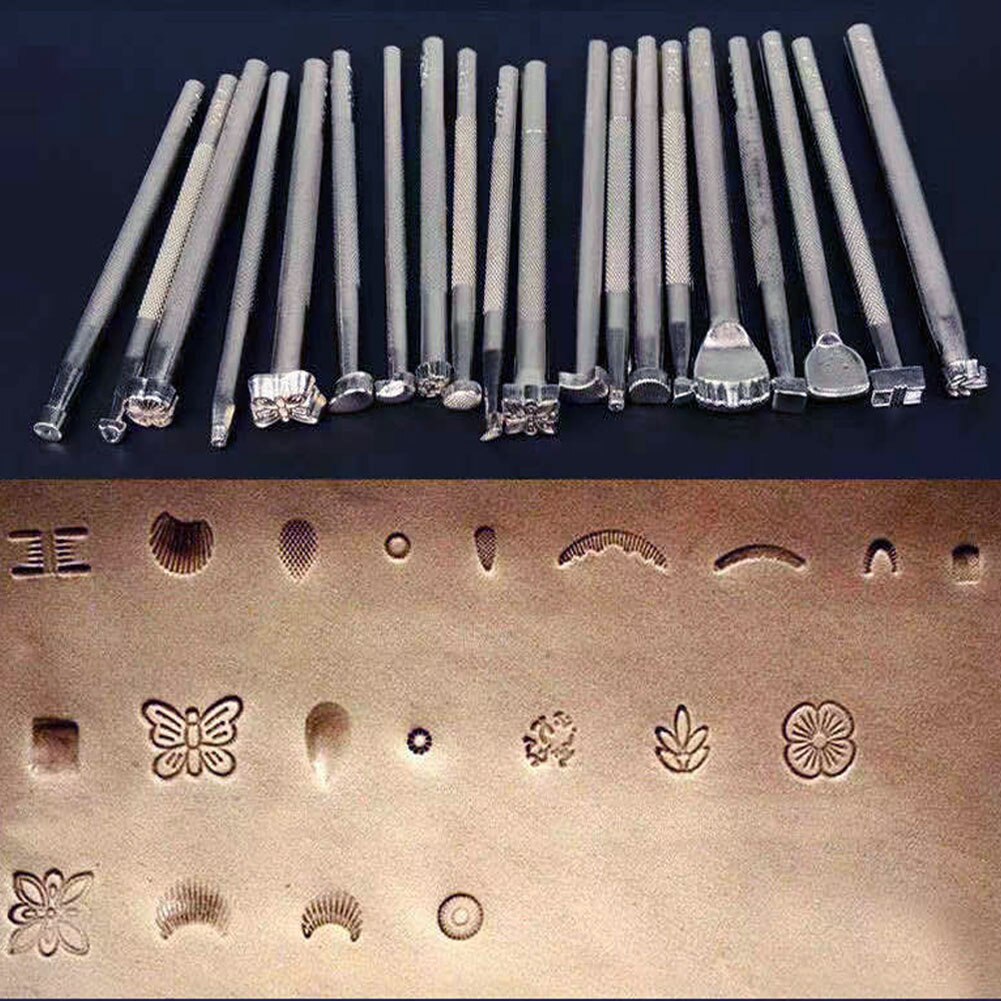Herramienta de impresión de cuero, tallado de aleación, manualidades, punzón, escultura de sello impreso, bricolaje, sillín de trabajo de cuero, martillo humeante