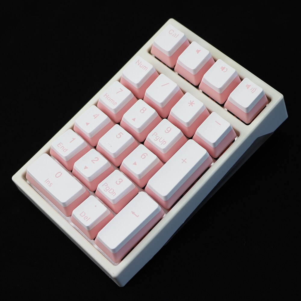 double shot keycap pbt Pudding 21key numpad multim... Grandado