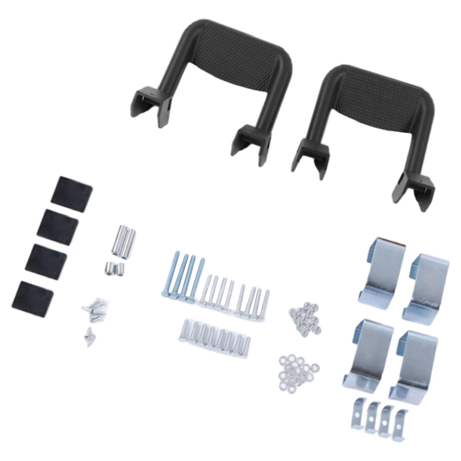 2x SUV Truck Side Steps Bar Aluminum Powder-Coated Fit for Cars