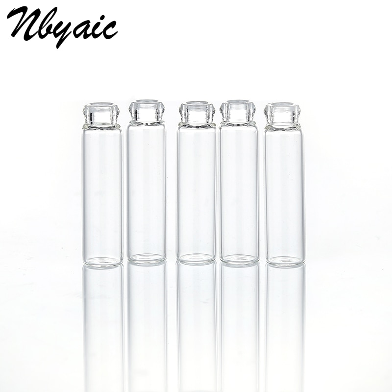 50 st 1 ml 2ml plaststav glas litet prov tom flaska eterisk olja provrörsflaska parfym droppflaska mini tom flaska