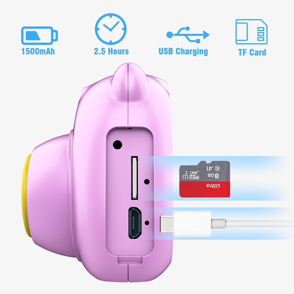 1080P FHD Auto Focus Wifi Children Camera Mini 2 Inch Cartoon Digital Camera Cute Toys Children Birthday For Kids Cameras