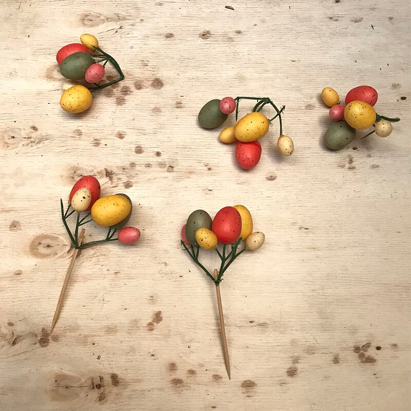 Easter Egg Tree Decor Branch With Painting Eggs Plastic Spring Party Supplies Easter Decoration Supplies