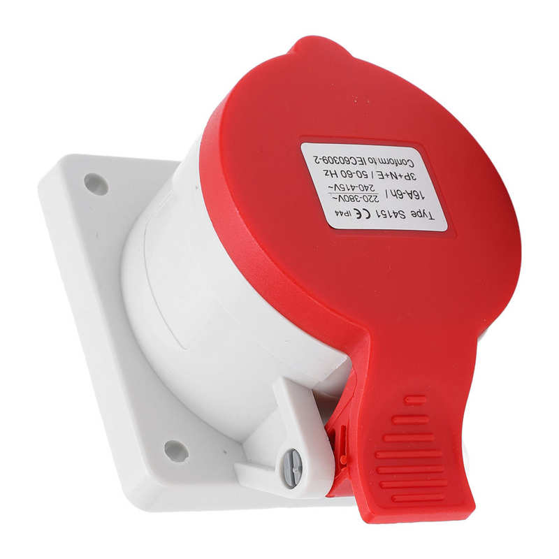 Industrial Socket Stable Wear Resistant High Power 5 Pin Power Outlet Good Electrical Conductivity for Electronics