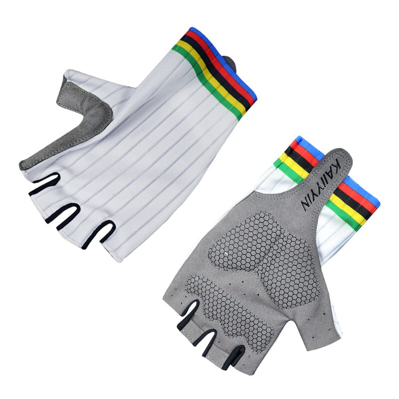 PRO'line Gants Vélo Été Homme - Paume Antidérapante Résistante, Respirants, Blanc Italie Logo, Taille XXL