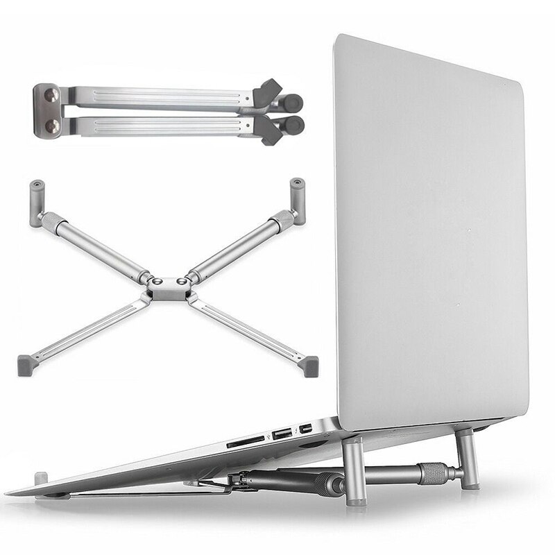 Laptop X Bracket, Portable Multifunctional Storage Folding Aluminum Support Frame, General Laptop Cooling Bracket