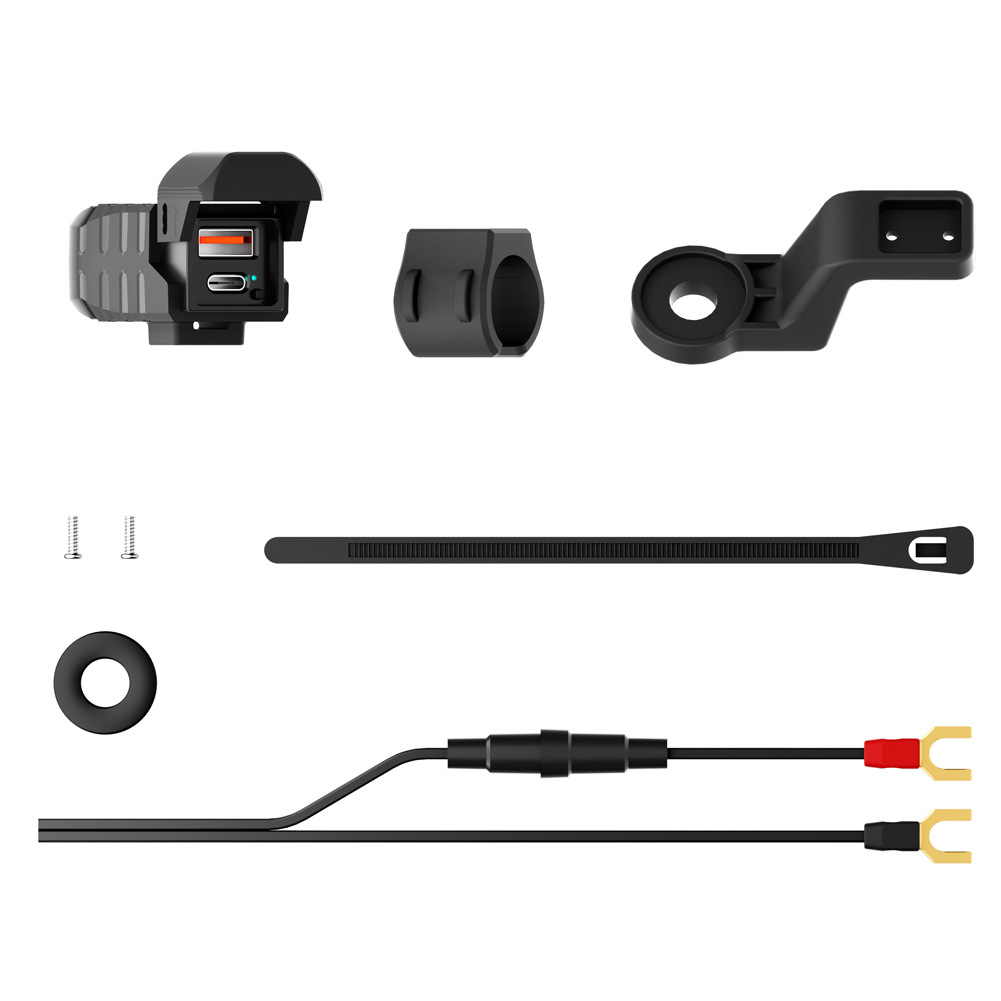 PD QC3.0 Motorrad USB Ladegerät 12V USB Typ C Motorrad Ladegerät Wasserdicht Motorrad Zubehör für Telefon Tablette GPS usw