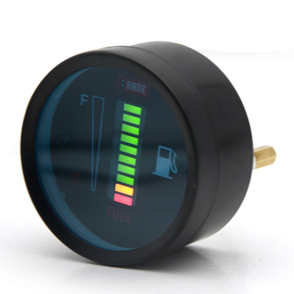 Depotuning 2 "52mm carro da motocicleta calibre de combustível led nível combustível moto medidor sensor 12v/24v liga alumínio estilo do carro