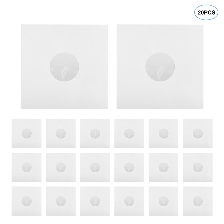 20 st 12 &quot; pe vinylskiva lp ld skiva plastpåsar antistatiska skivhylsor yttre inre plast genomskinlig lockbehållare