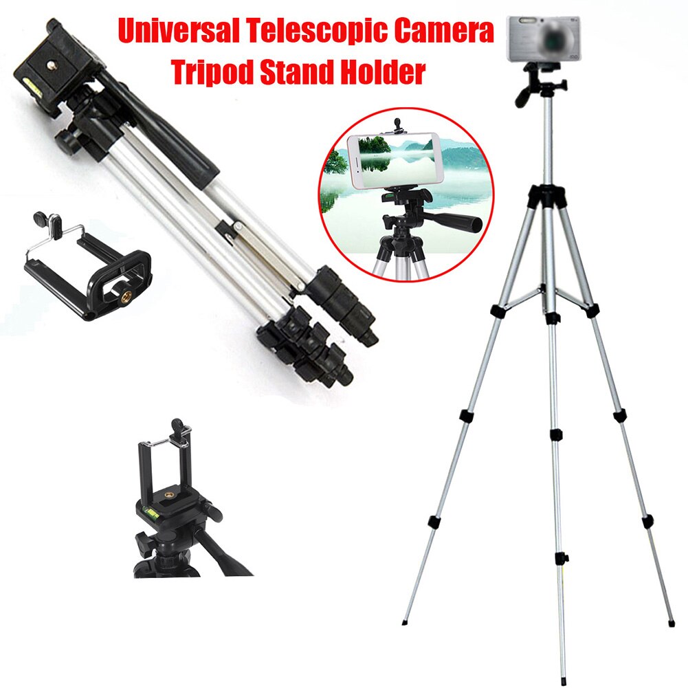 Foldable Adjustable Outdoor Camera Tripod Stand Mount Holder Timer Shoots Travel Portable For Digital Camera Camcorder Phone