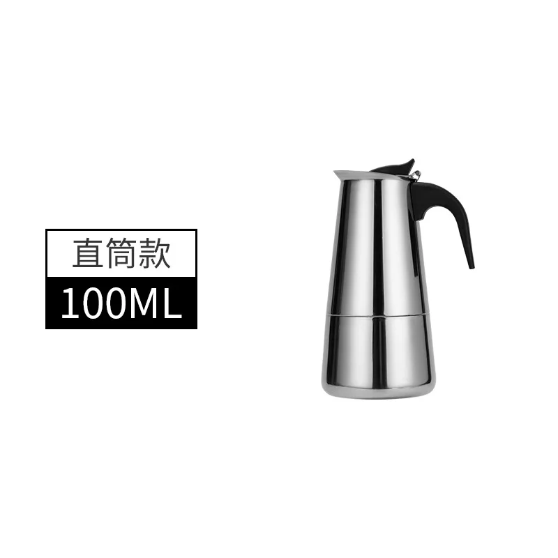 Kaffebryggare mokakanna 50ml-600ml rostfria perkulatorer, italiensk kaffemaskin passar induktionshällar och kaffekärl: Plommon