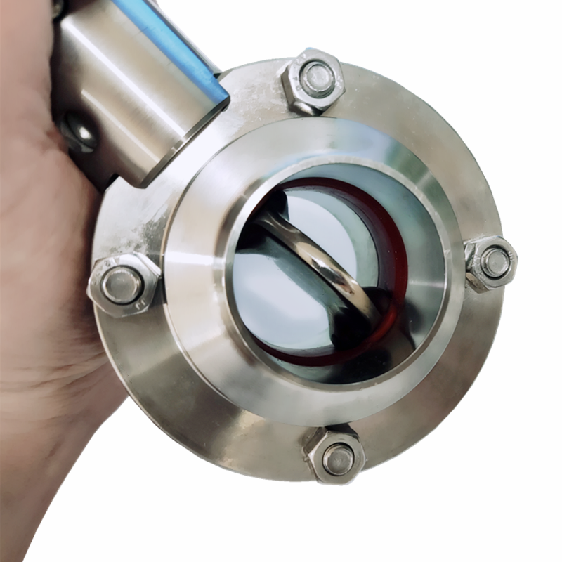 Sanitary Butterfly Valve Stainless Steel 304 Homebrewing Butterfly Valve 2inch For Home Brew Butterfly Valve