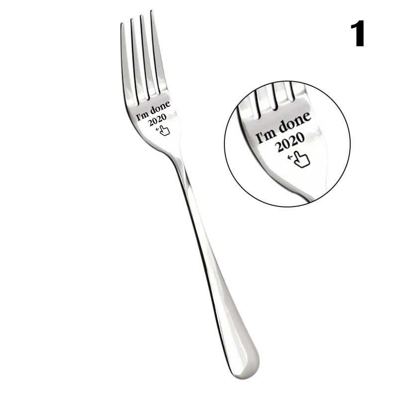 Engraved Fork Best for Husband Wife and Family Letter Engraved Fork with Box Hogard: 1