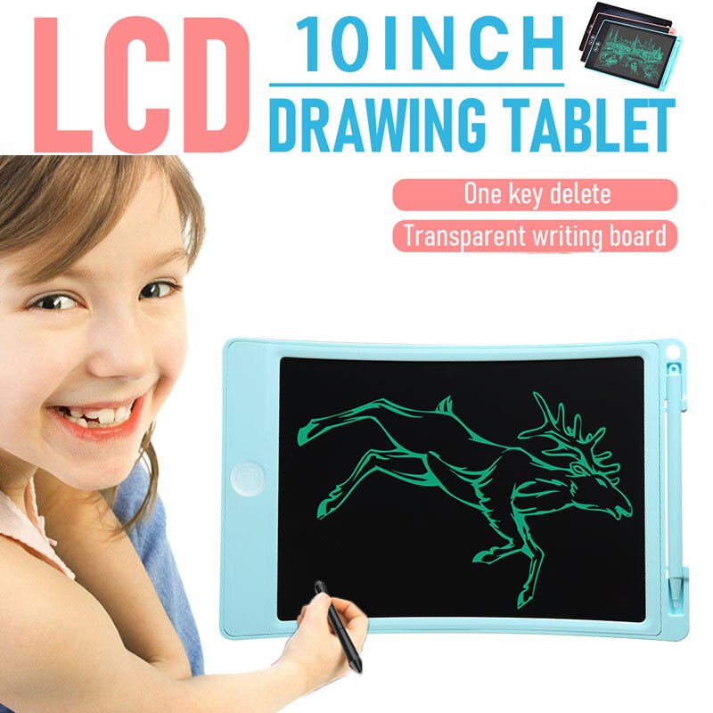 10-Inch LCD Writing Tablet - E-writer, Graphics Drawing Board, Doodle Pad for Kids