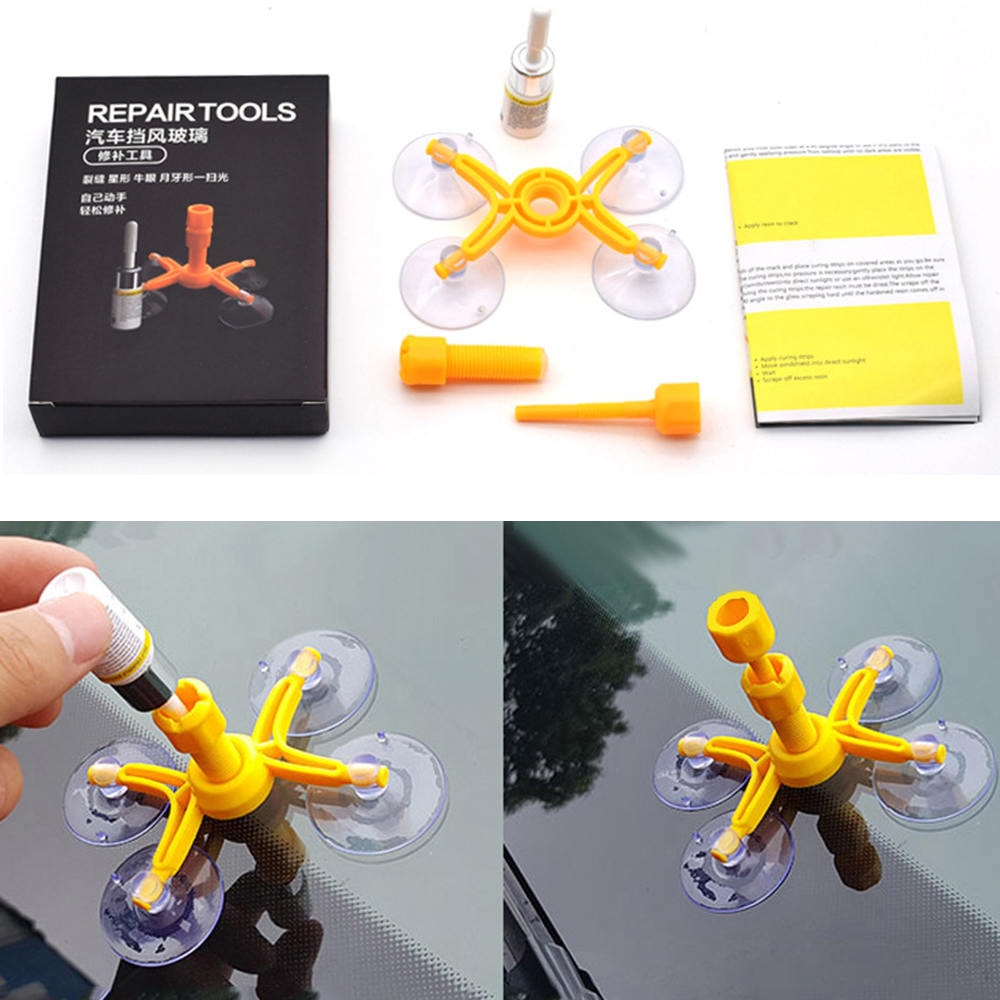 Windscreen Windshield Repair Tool Set DIY Car Kit Wind Glass For Chip Crack Car Repair Tool