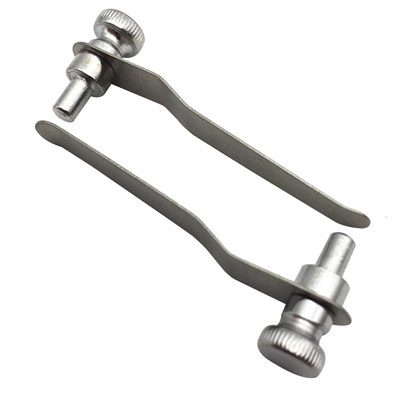 55/67/82mm 2 PCS Biological Stereo Microscope Tablet Clip Slide Clip Stage Specimen Presser