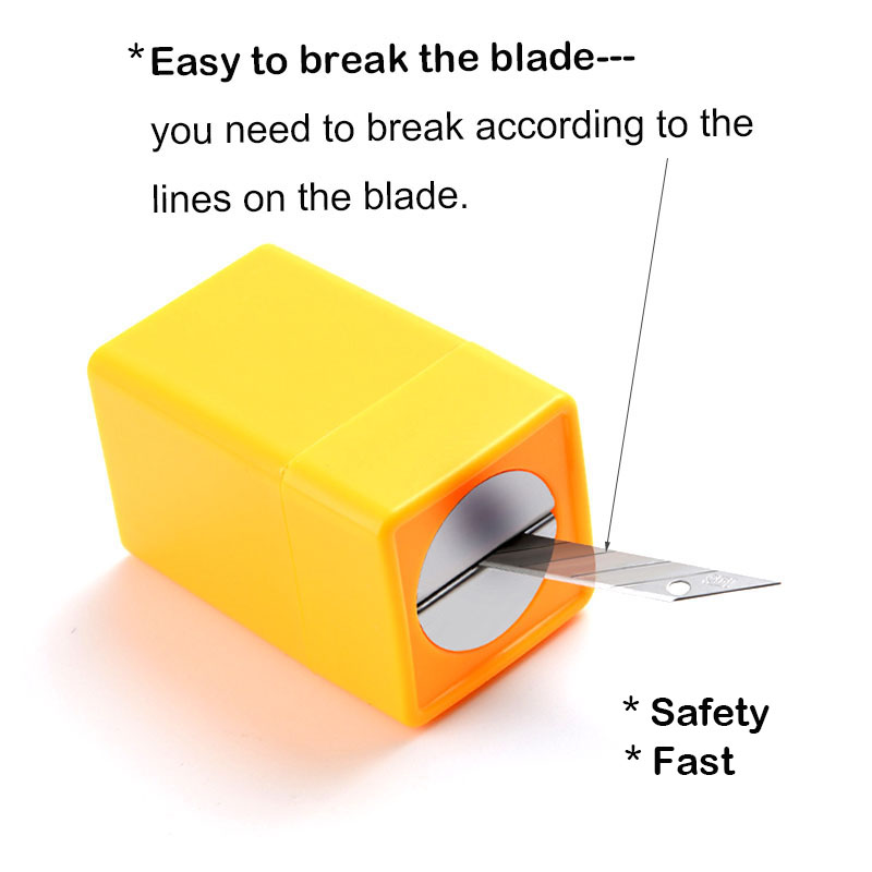 TOFAR Contenitore per smaltimento lama professionale Coltello a scatto Scatola di immagazzinaggio lama danneggiata per rifiuti Lattina per utensile da taglio adesivo per pellicola colorata