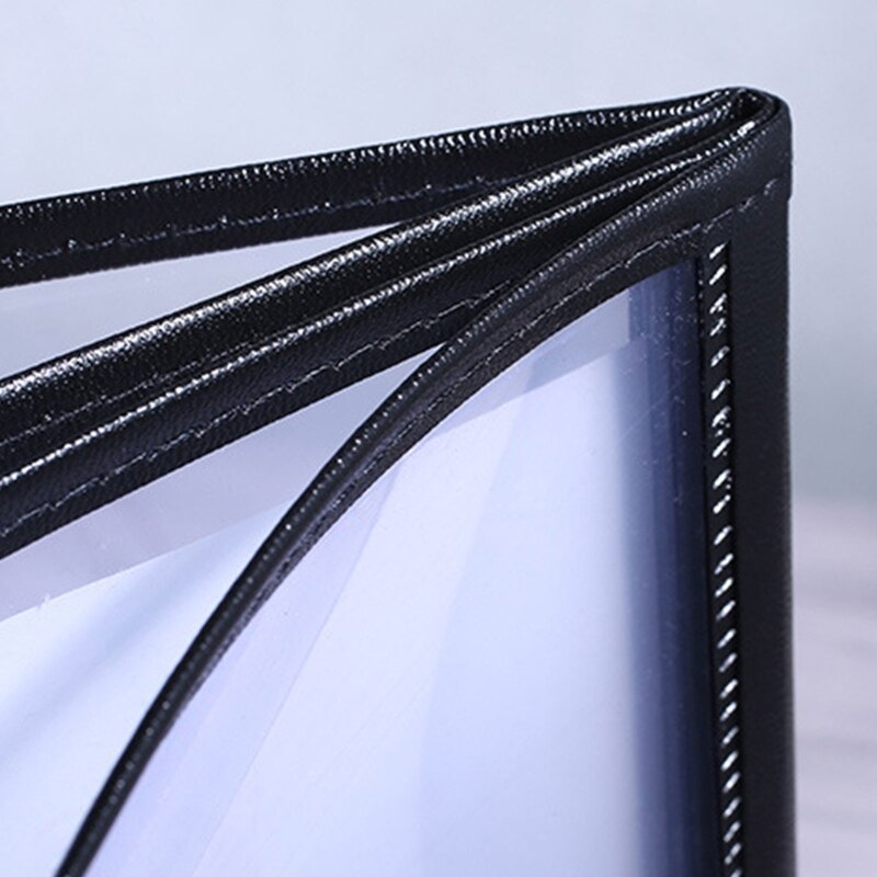 A4 PVC Transparent Menu Cover Protective Cover Restaurant Menu Paper Holder Cover for Bar Cafe Milk Coffee Shop Food Books