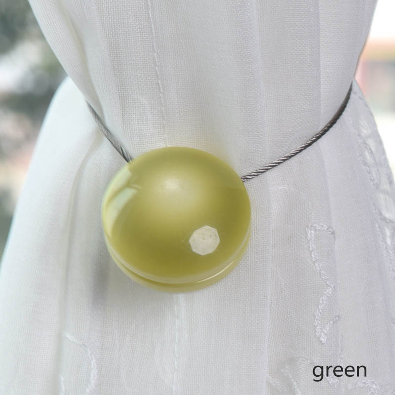 Gordijnbanden Gebonden Hars Home Decor Houder Magneet Eenvoudige Cat-eye Gespen Europese Stijl Accessoires: green