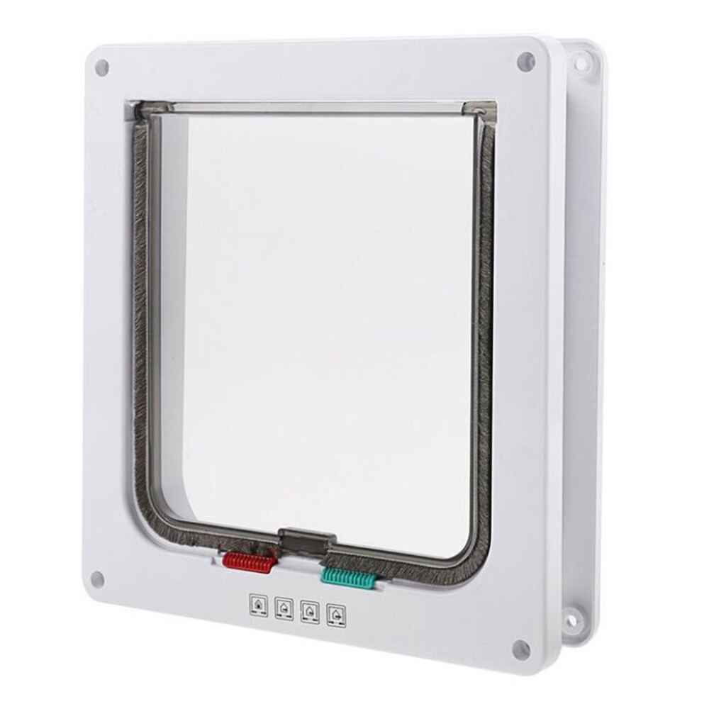 Conjunto de puerta con solapa para perro y gato, Perrera de seguridad con Control inteligente, túnel para animales pequeños, accesorios para mascotas