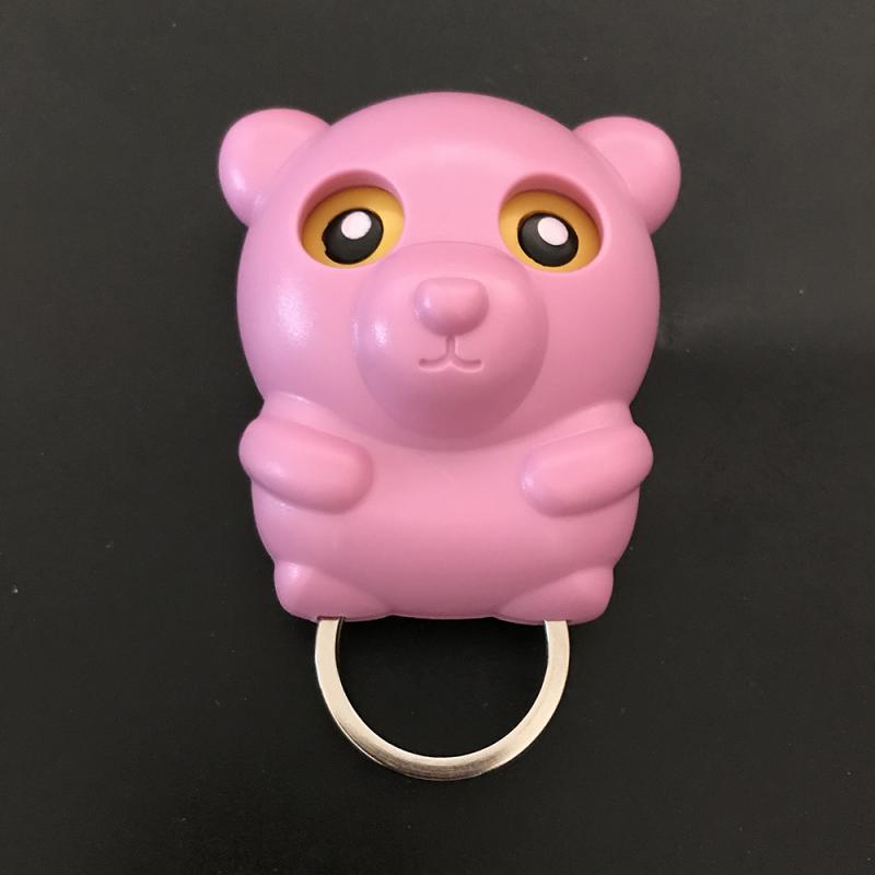 1 pçs criativo animal coruja magnético suporte chave de parede ímãs manter chaveiros gancho gancho gancho decorativo: pink